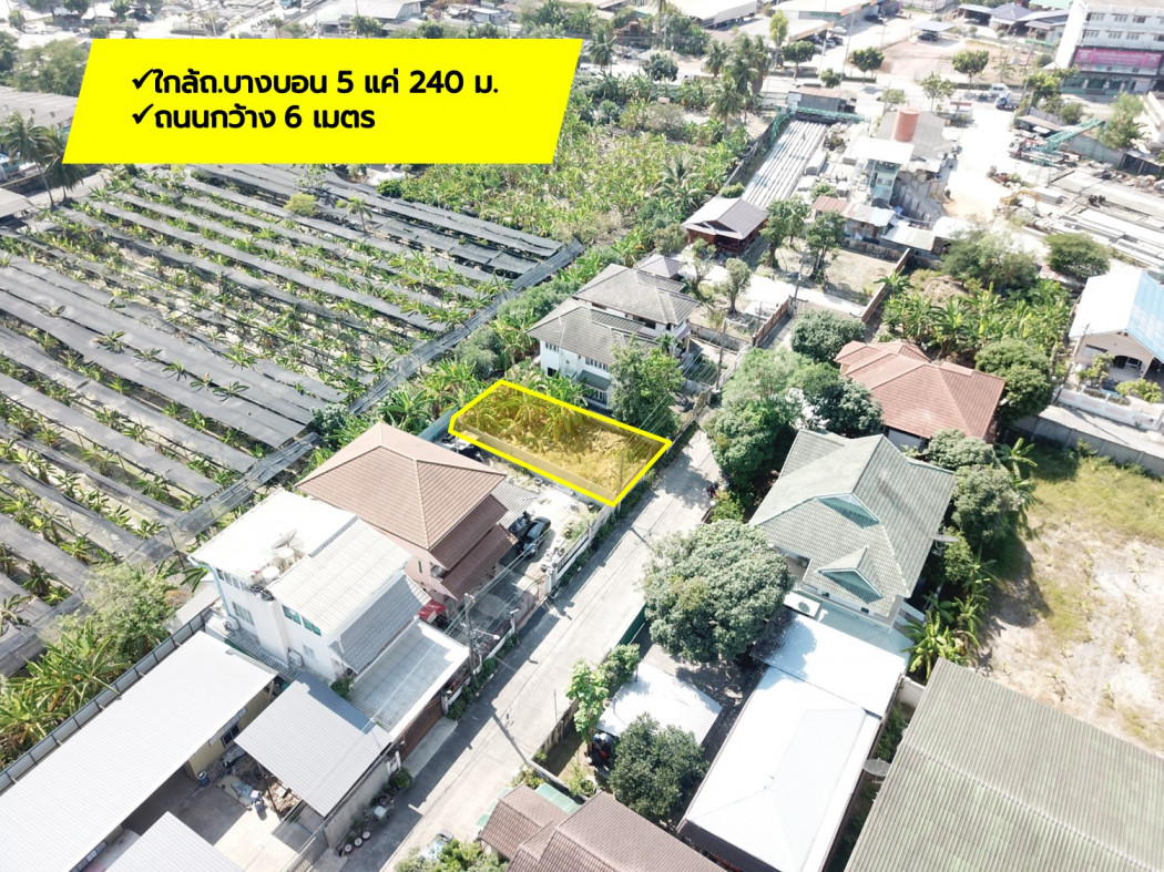 ขาย ที่ดิน ถูกที่สุด ซ.เพชรเกษม 81 ขนาด 48 ตร.วา ใกล้ถ.บางบอน 5 แค่ 240 ม. TV – รูปที่ 4