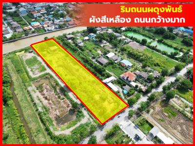 Land for sale on Phdungphan Road, Nong Chok, more than 4 rai, yellow map KK