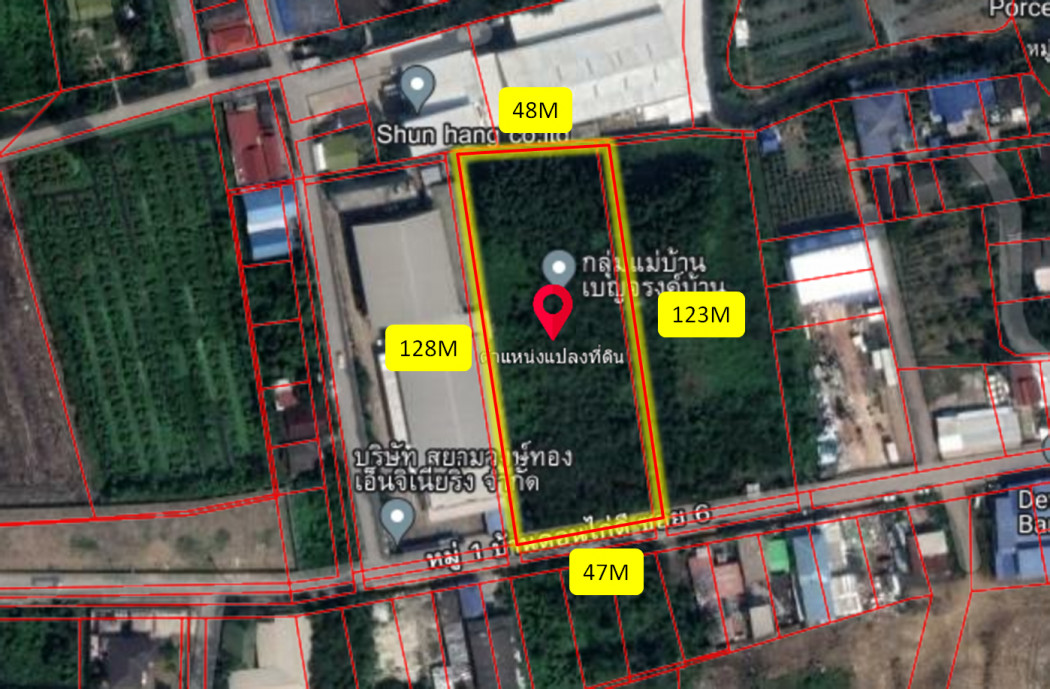 Land for sale, Ban Don Kai Dee, Soi 6, Krathum Baen District, 3 rai 2 ngan 92 square wah, near Saiyai Rak Road, only 550 m. KK – รูปที่ 3