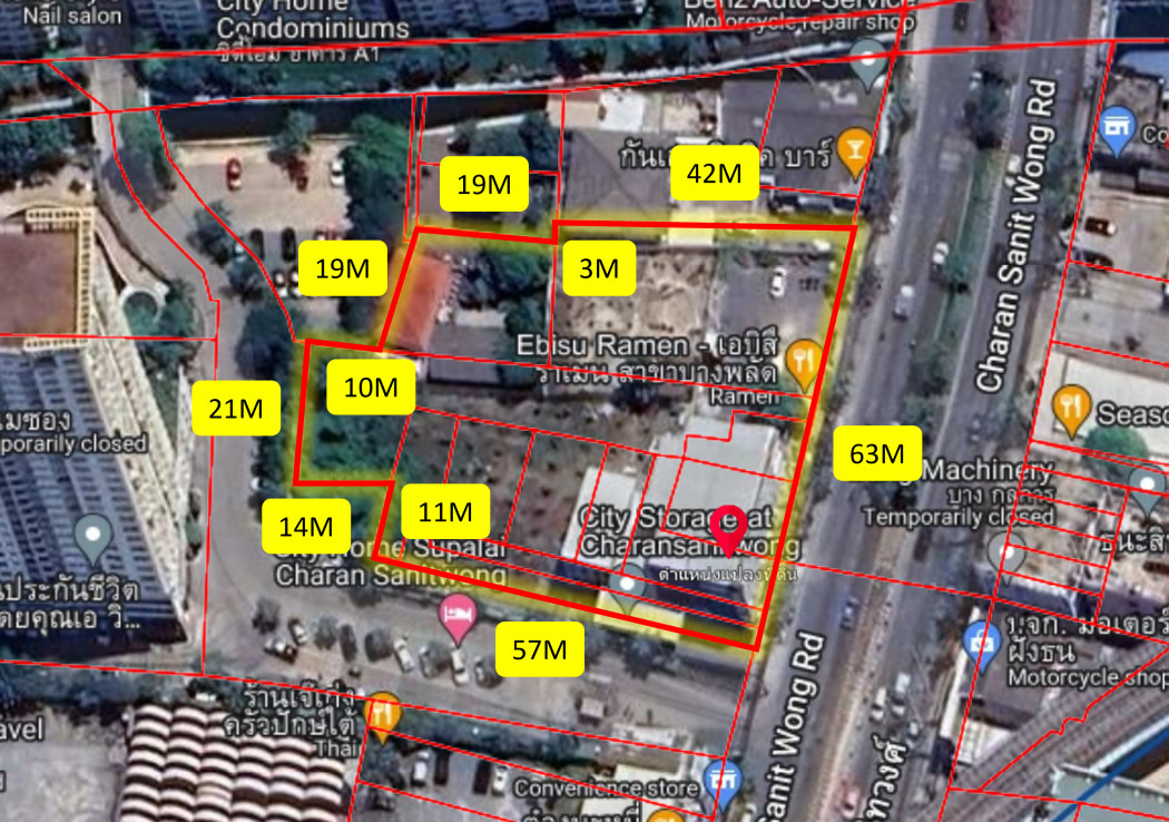 ขาย ที่ดิน ใกล้ MRT บางอ้อ ติดถ.จรัญสนิทวงศ์ 893.9 ตร.วา เหมาะทำการค้าและคอนโดCC – รูปที่ 3