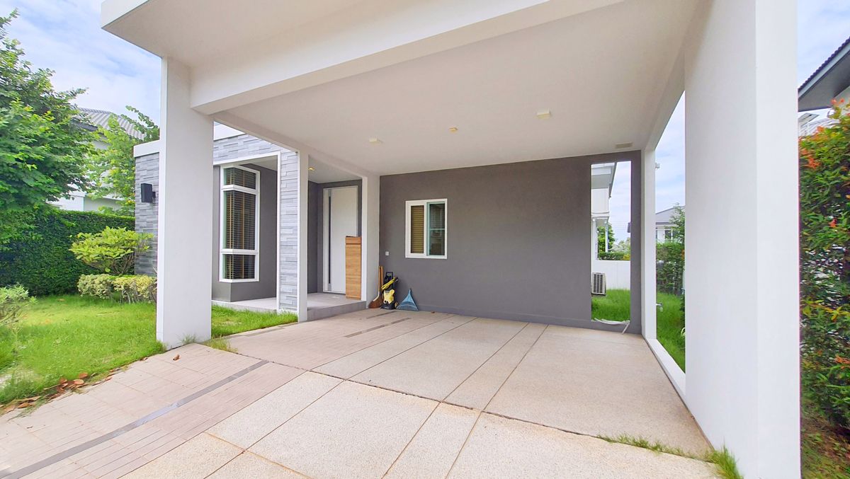 House for sale, Manthana Westgate, beautiful plot, special price 68.7 sq. 185 sqm. With a garden area next to the house – รูปที่ 3