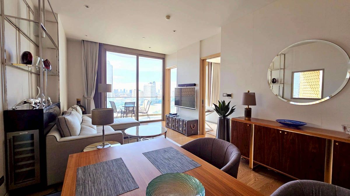 ♢ Riverside Residence ♢ Floor 10+ 78.56 sq.m. | 1 Bedroom Chao Phraya River View | Near Icon Siam 1 minute, BTS Krung Thon Buri 2 minutes