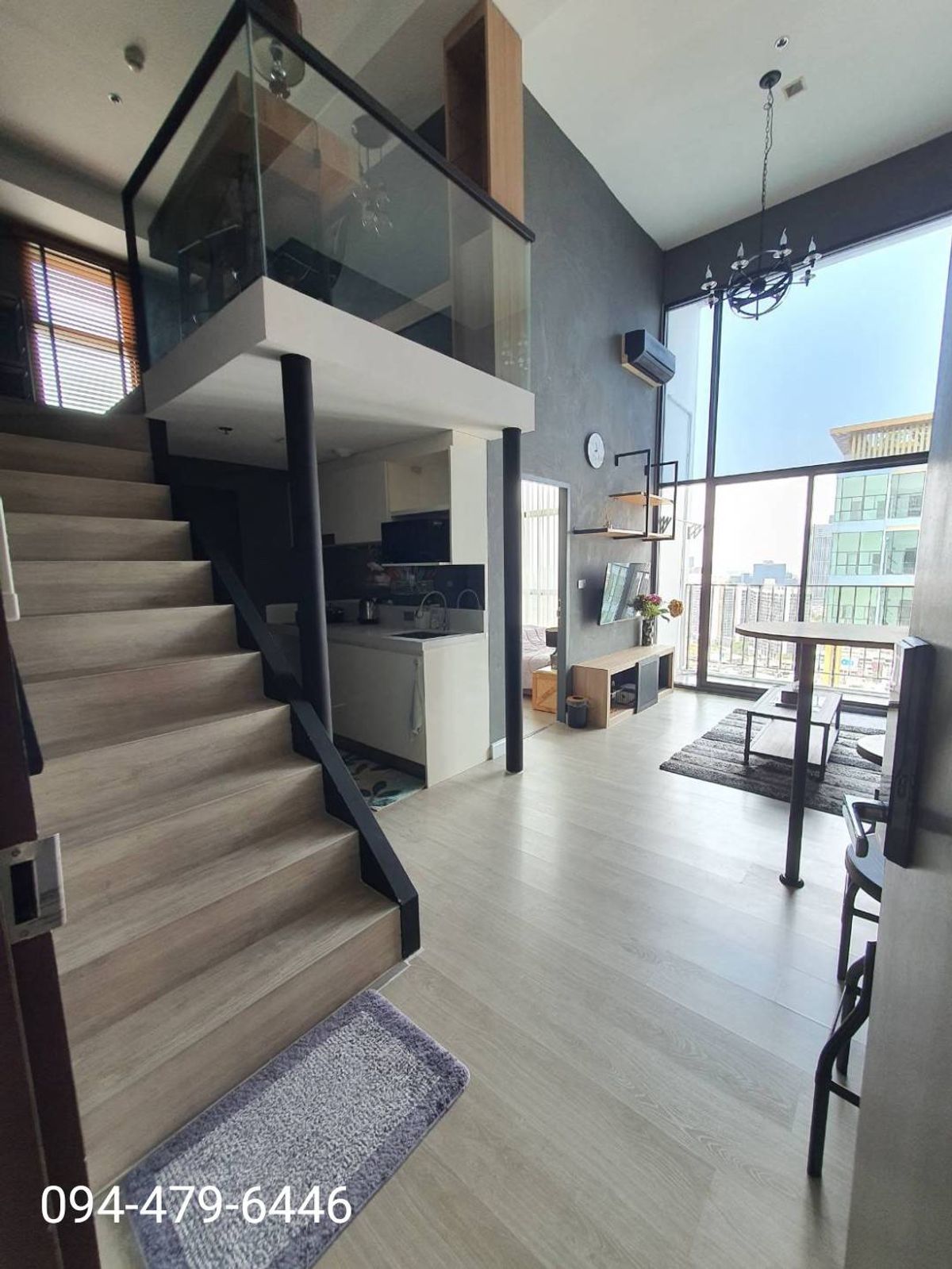 55 sqm.  เพดานสูง Duplex The Sky Sukhumvit BTS Udomsuk – รูปที่ 2