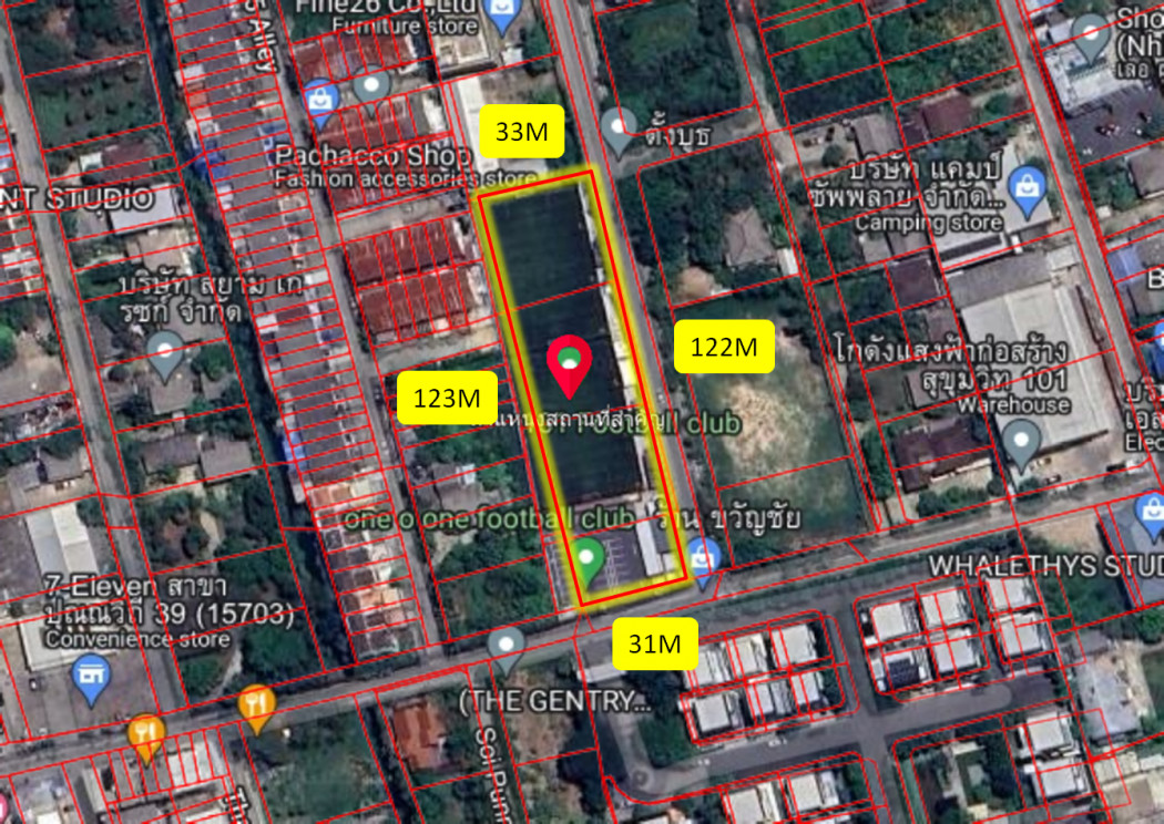 Land for sale on the main road, Soi Punnawithi, more than 2 rai, near BTS Punnawithi, just 1.7 km. CC – รูปที่ 3