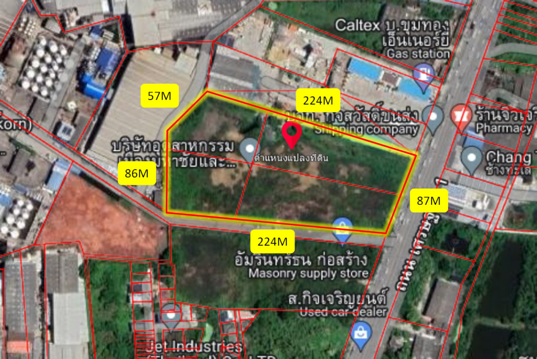 Land for sale on Sethakit Road 1, Samut Sakhon, 15 rai 3 ngan 32 square wah, suitable for trading KK – รูปที่ 3