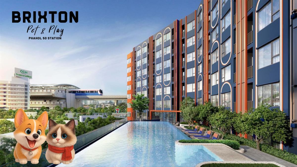The condo can raise pet. dont have to secretly the first place on Phahonyothin Road. The condo can raise pet. dont have to secretly the first place on Phahonyothin Road.
