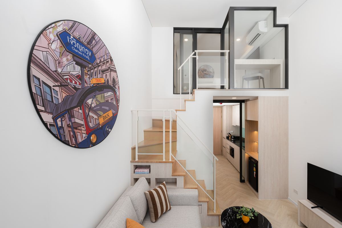 📌 ขาย Siamese Rama 9 ห้อง Duplex 2 ชั้น ตึก B 1 ห้องนอน 1 ห้องน้ำ ขนาด 37.5 ตร.ม. Fully Furnished พร้อมอยู่ ราคาพิเศษเพียง 5 ล้านบาท