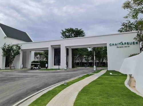 For Rent: Chaiyapruek Bangna Km.15 (Chaiyapruek Village Bang Na Km. 15) Convenient transportation next to Bangnarat Road (ST-02).