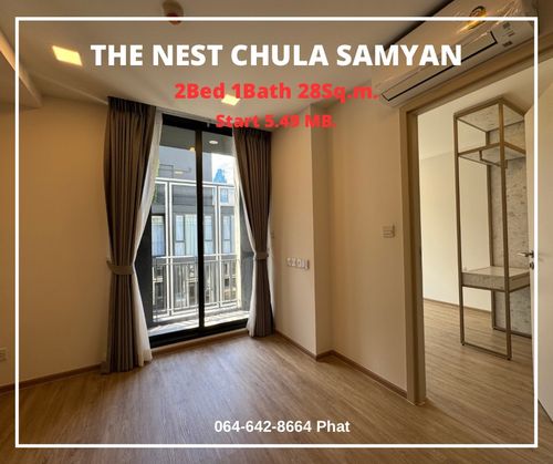 For Sale The Nes Chula-Samyannear Chulalongkorn University1bed 1Bath 28SQ.M. Start 5.49MB.Contact 0646428664 (Phat)