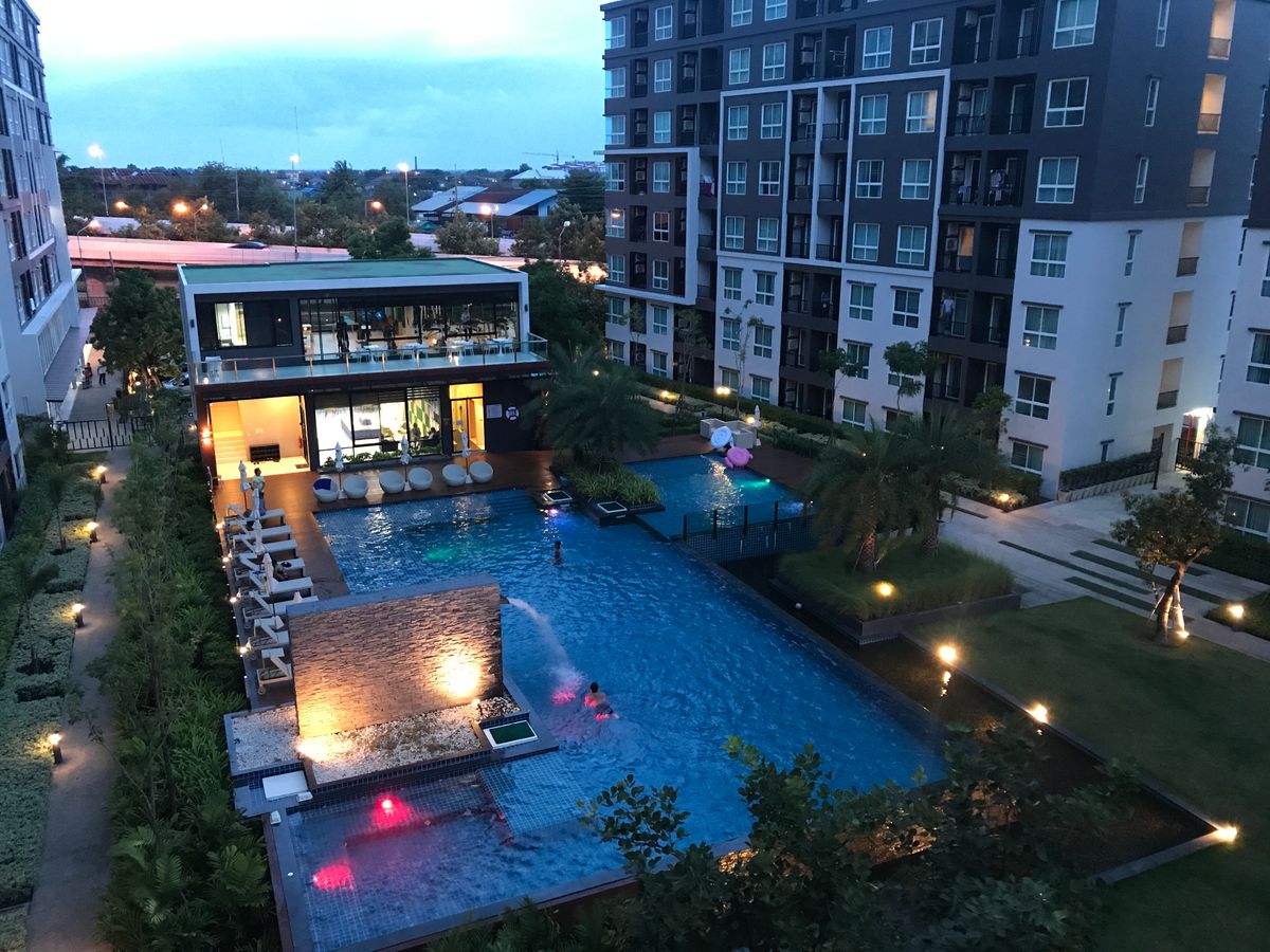 Condo for sale, The Shared Railx, Ban Ko Nakhon Ratchasima, 32 sq.m., 5th floor, beautiful pool view