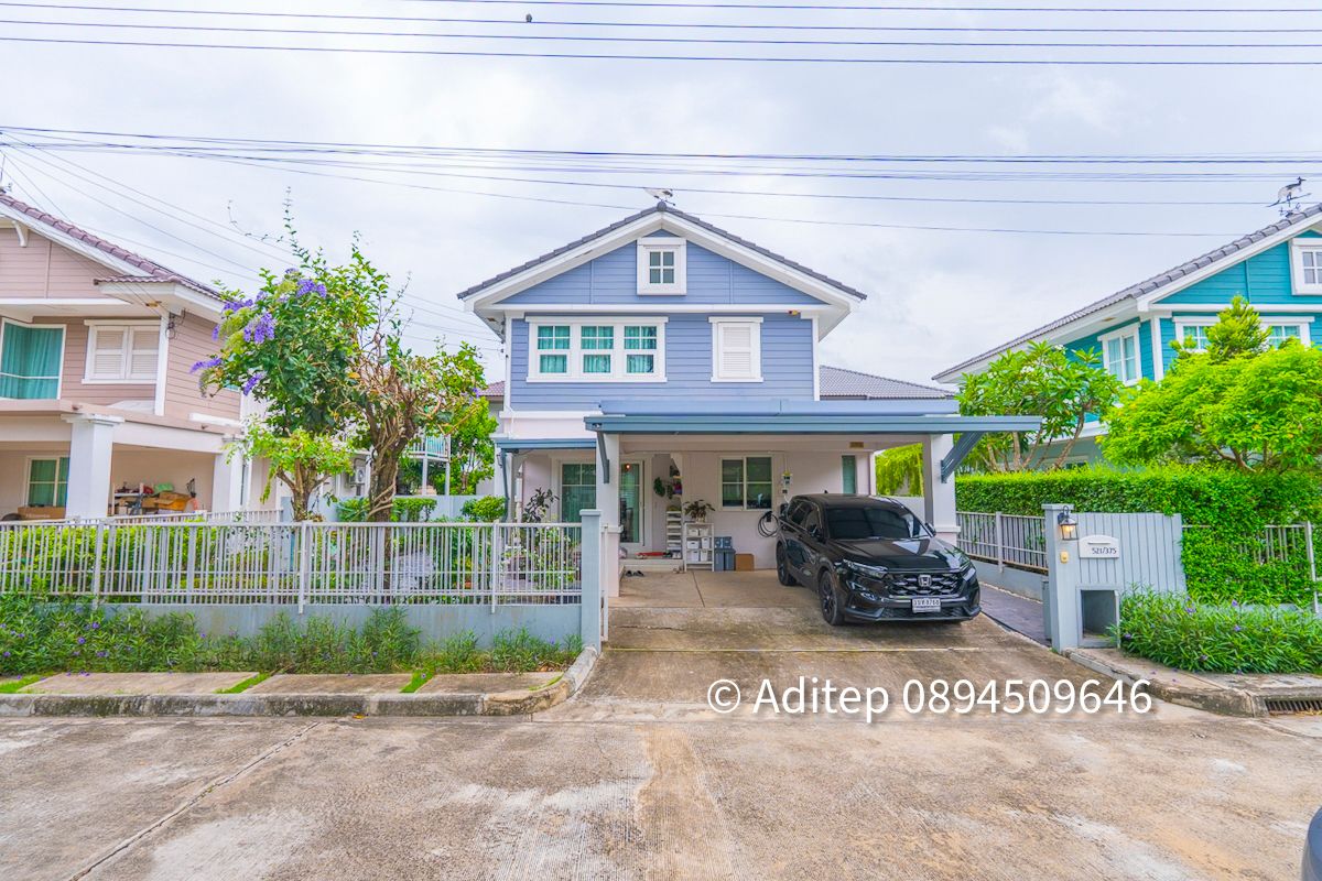 House for sale 60 sq. Wah. Pruek Lada Ring - Hathairat, 3 bedrooms, 3 bathrooms in front of the house, next to the garden, not colliding with anyone. There is a bedroom on the ground floor. Suitable for the elderly House for sale 60 sq. Wah. Pruek Lada Ring - Hathairat, 3 bedrooms, 3 bathrooms in front of the house, next to the garden, not colliding with anyone. There is a bedroom on the ground floor. Suitable for the elderly