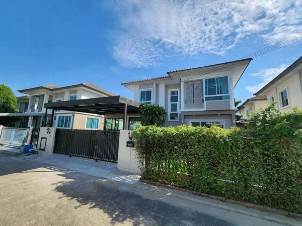 Townhouse for rent, Bang Rak Phatthana Zone, Bang Bua Thong, near the Purple Line, Bang Phai Station - Bang Phlu Station.