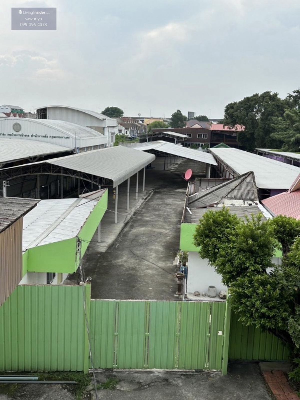 🛣️ 1 rai of land for rent With warehouses+offices/garages Near Don Mueang Airport ✈️