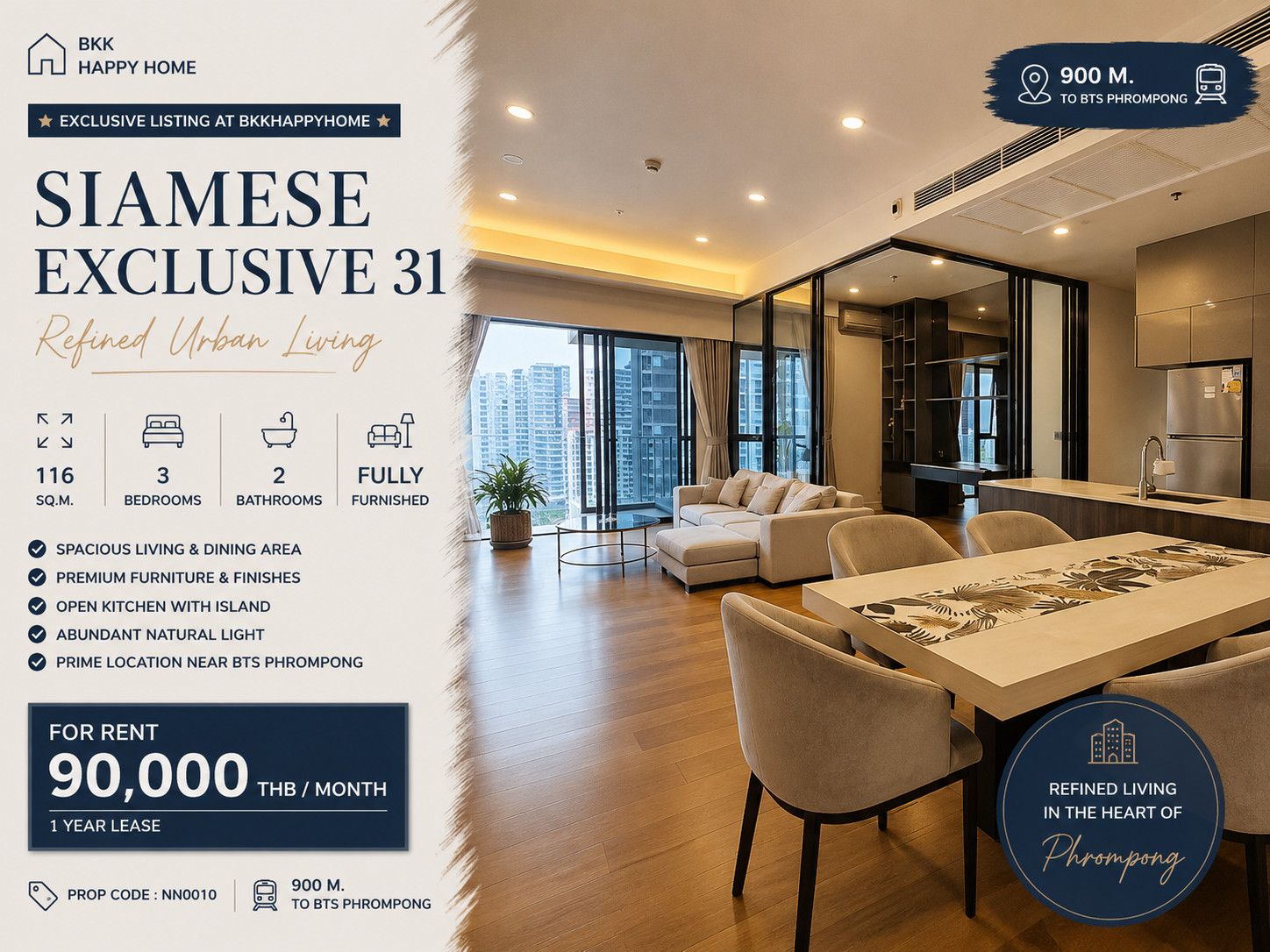 Beautiful room 3 Bed Siamese Exclusive 31