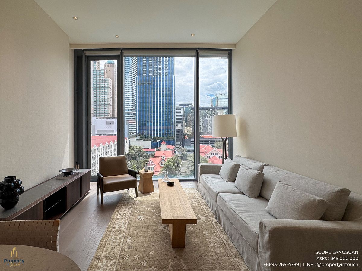 *FOR SALE* SCOPE Langsuan 1 bedroom furnished by Christian Liaigre CALL 093-265-4789 – รูปที่ 2