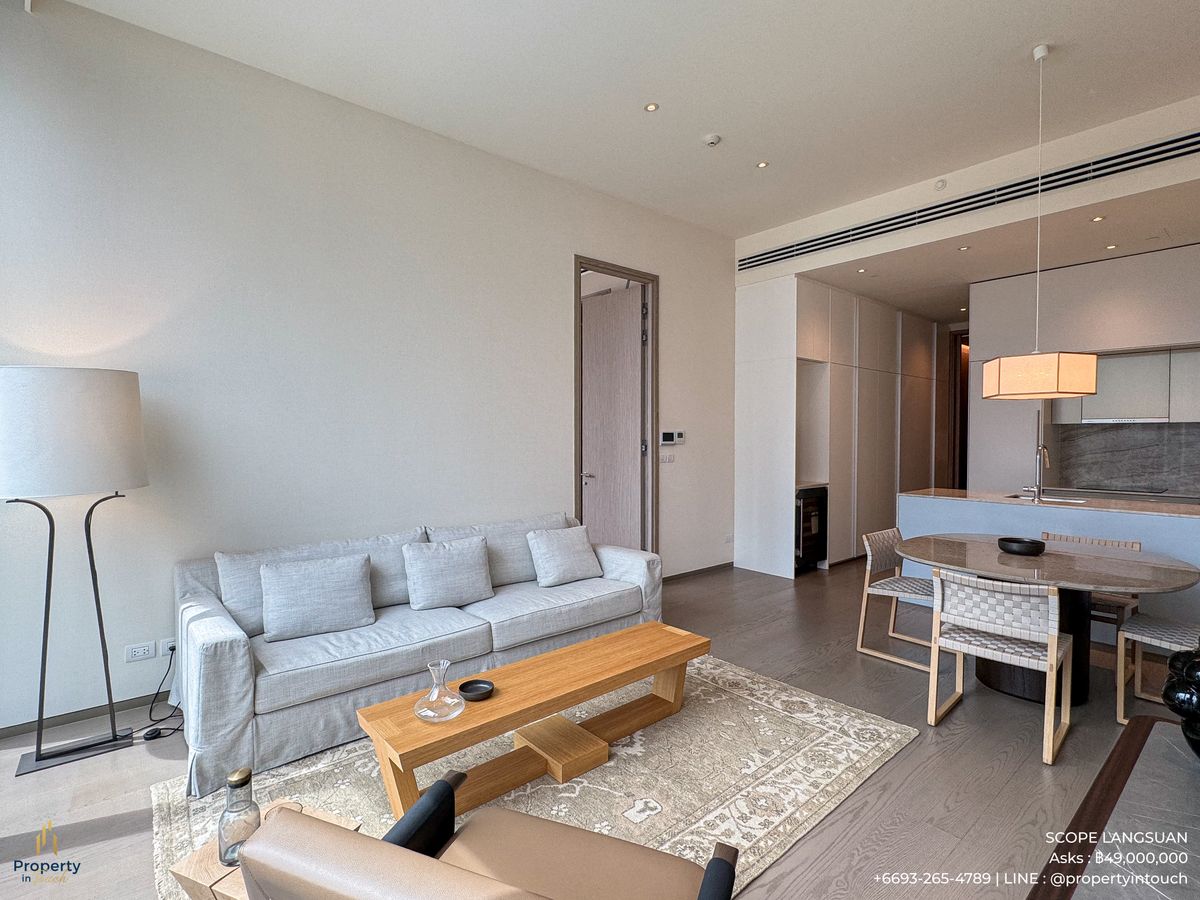*FOR SALE* SCOPE Langsuan 1 bedroom furnished by Christian Liaigre CALL 093-265-4789 – รูปที่ 3