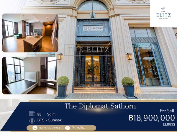 ✨ The Supreme Crown jewel of Sathorn! Unrivaled ultra-luxury Penthouse for sale next to BTS-Surasak [0 meters] ✨