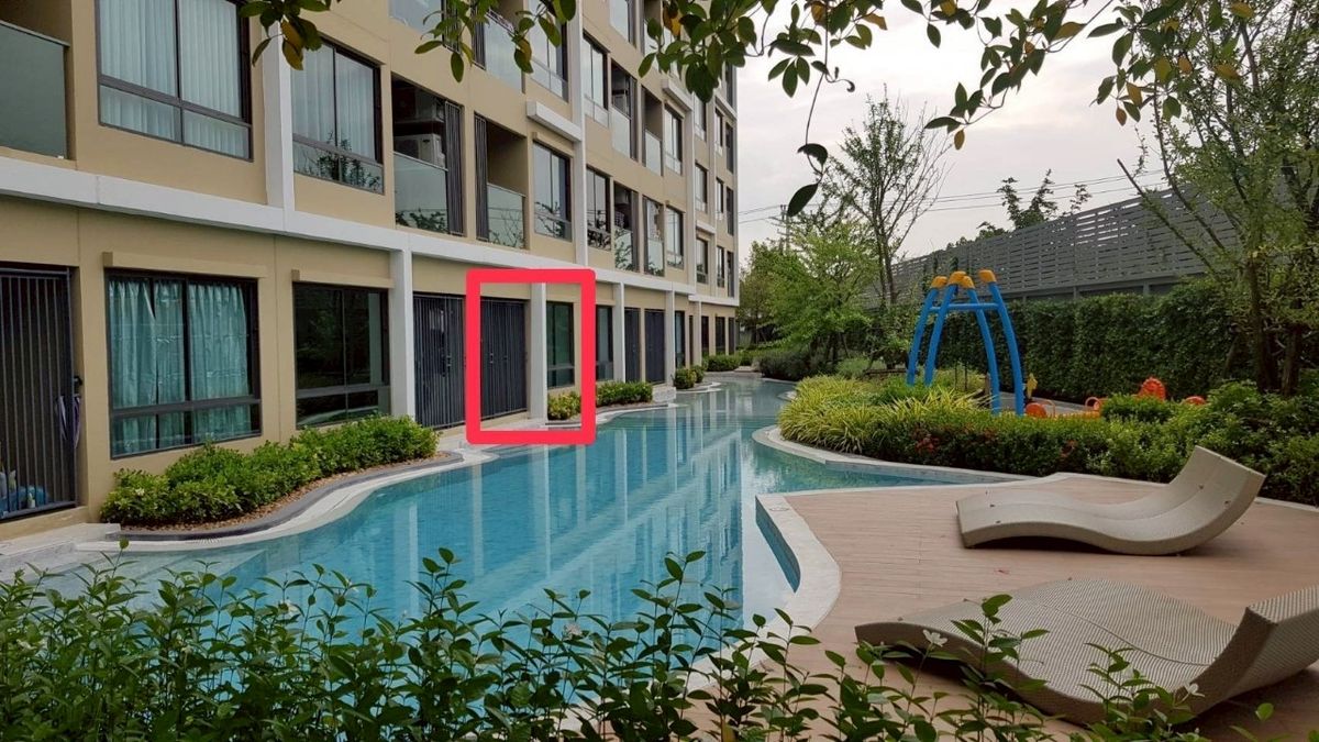 Condo for sale Polis Condo Suksawat 64, Pool Access room, size 34.96 square meters, Bang Mot Subdistrict, Thung Khru District, Bangkok Condo for sale Polis Condo Suksawat 64, Pool Access room, size 34.96 square meters, Bang Mot Subdistrict, Thung Khru District, Bangkok