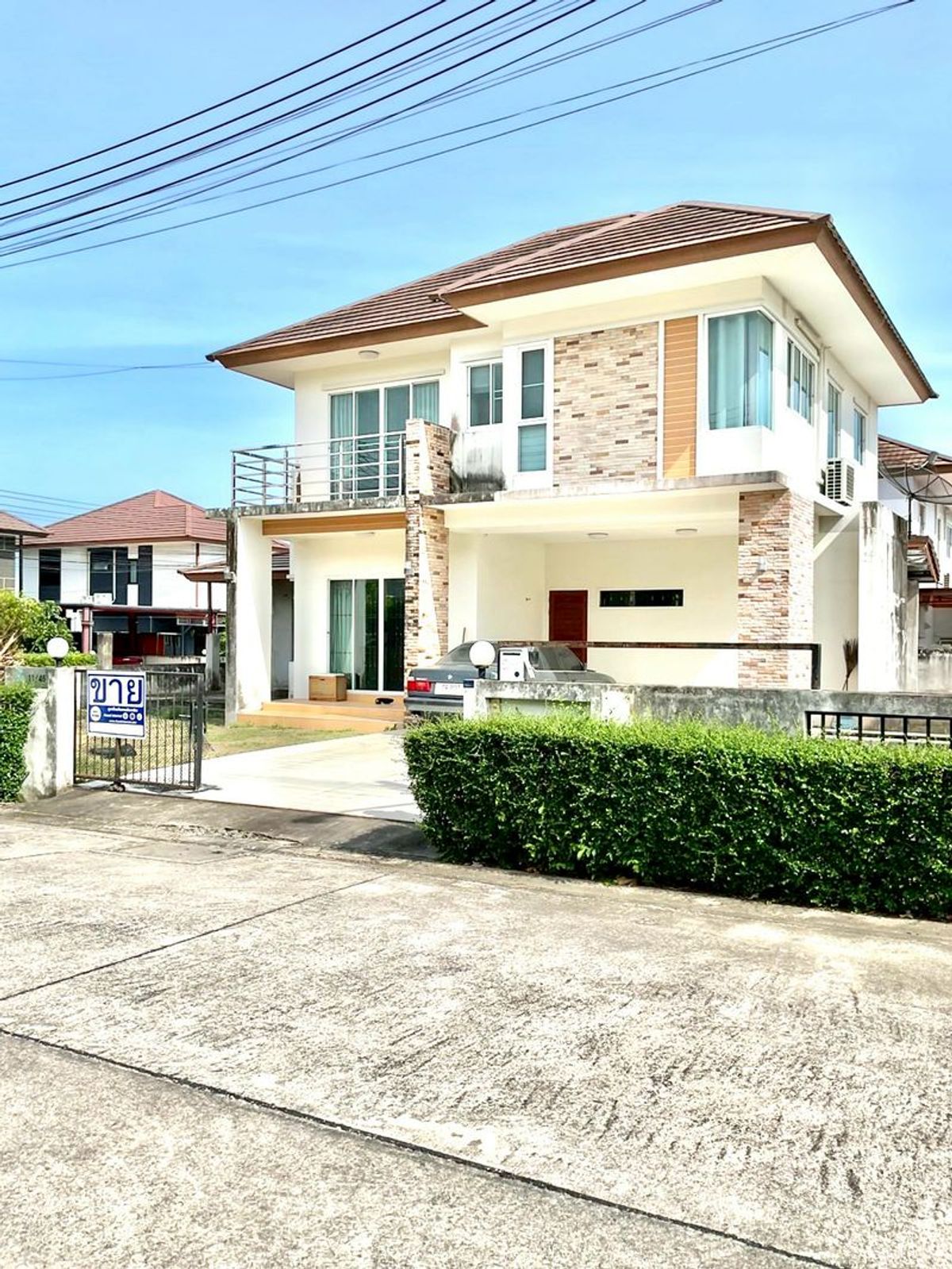 2 -story house for sale, Malin Village, 93 square wah behind the corner, 3 bedrooms, Thapma Subdistrict, Mueang Rayong District, Rayong Province