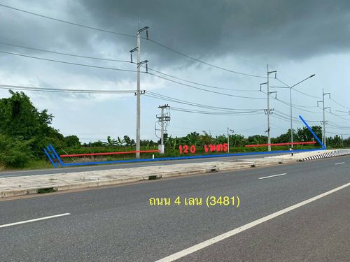 ขาย ที่ดินติดถนน 4 เลน 13 ไร่ 1 งาน 31.6 ตร.ว. บ้านสร้าง ปราจีนบุรี 