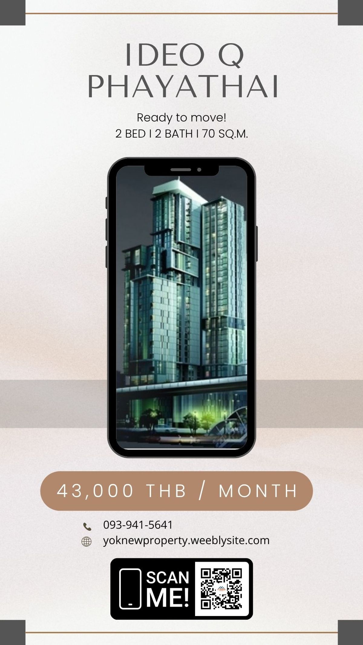 Ideo Q Phayathai 🏙️ 2 bedrooms in the city center, beautiful view, ready to stay immediately! Ideo Q Phayathai 🏙️ 2 bedrooms in the city center, beautiful view, ready to stay immediately!