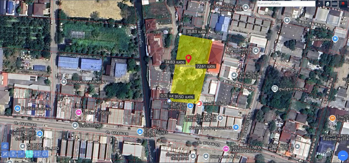 urgent! 1 rai of land for sale, 2 ngan 15 square wah (total 615 sq.w. in Soi Bang Waek 116, good location, special price! urgent! 1 rai of land for sale, 2 ngan 15 square wah (total 615 sq.w. in Soi Bang Waek 116, good location, special price!