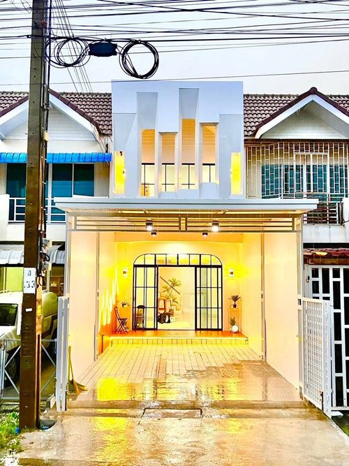 House for sale, 2 -story townhouse, Rungkarn Village 2, area 22.3 square wah, 2 bedrooms, Thawi Watthana Subdistrict, Sai Noi District, Nonthaburi Province