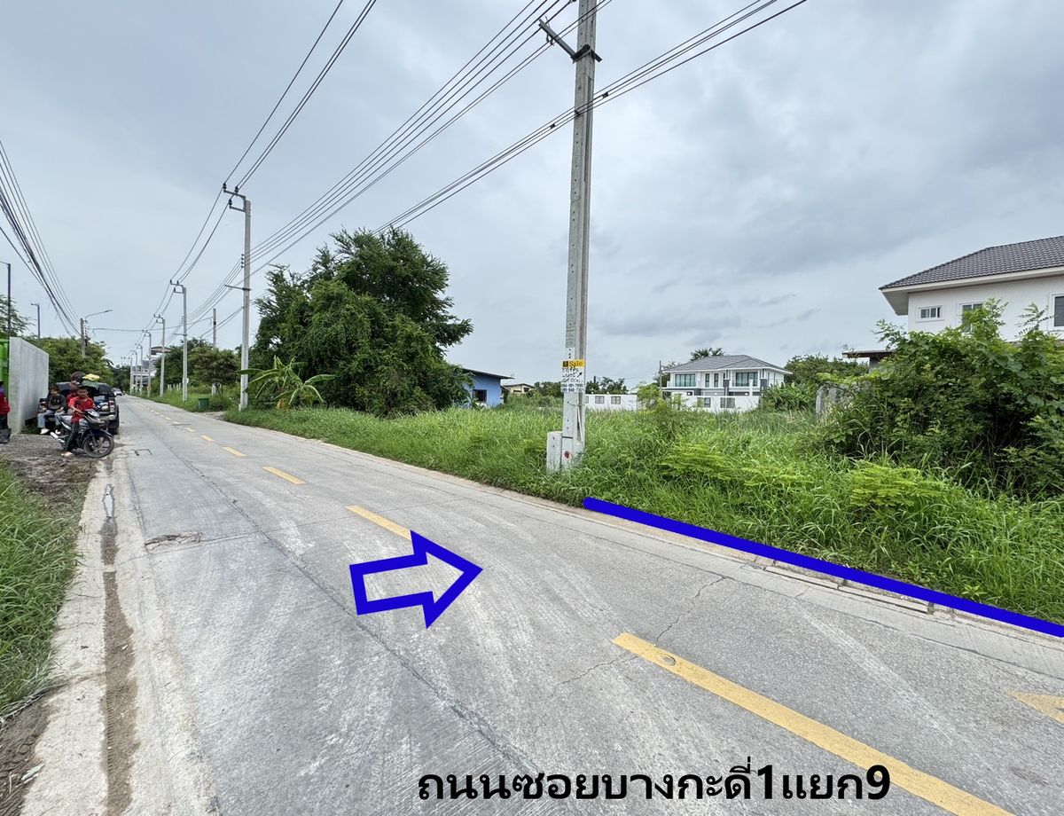 Land for sale 100 sq.m., next to Soi Bang Krai 1, Intersection 9 Ref. A01250701 – รูปที่ 3