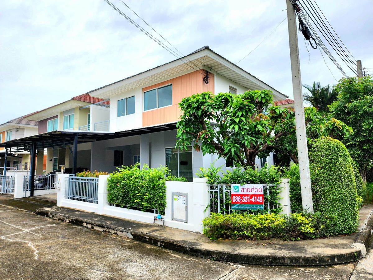 ขาย บ้านแฝด สไตล์บ้านเดี่ยว ม.เพอร์เฟค พาร์ค ราชพฤกษ์ หลังมุม 47.4 ตร.วา  ราคาน่าซื้อที่สุดในโซนนี้ ทำเลดี ใกล้ Mrt บางรักน้อย-ท่าอิฐ 