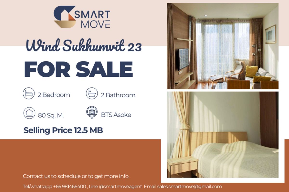 🔥 สำหรับขาย !! ห้องหายาก !!🔥 Code C20250700036..........Wind Sukhumvit 23, 2 ห้องนอน, 2 ห้องน้ำ, แต่งครบ, ราคาพิเศษ!!📣📣 🔥 สำหรับขาย !! ห้องหายาก !!🔥 Code C20250700036..........Wind Sukhumvit 23, 2 ห้องนอน, 2 ห้องน้ำ, แต่งครบ, ราคาพิเศษ!!📣📣
