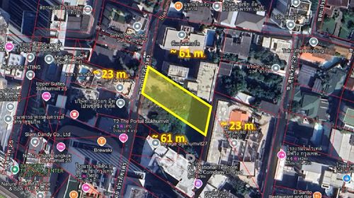 Land for sale, potential location, Soi Sukhumvit 27
