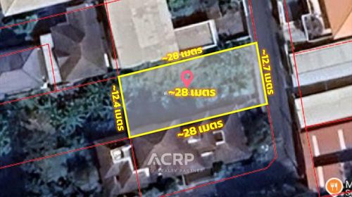 Beautiful plot of land for sale in Soi Lat Phrao 1, Junction 10, Size 90 sq.w., near MRT, Phahonyothin, only 15 million baht
