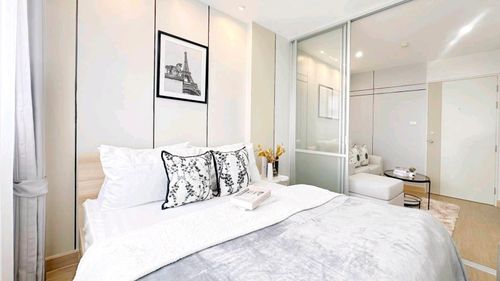 ✨️ Condo near the car 🚅 The room is ready. The price is full of functions. ✨️ With the project 🌳 Lumpini Condo Town Ram Inthra - Lumpini Condo Raminthra - Lat Pla Khao 1) 🌳
