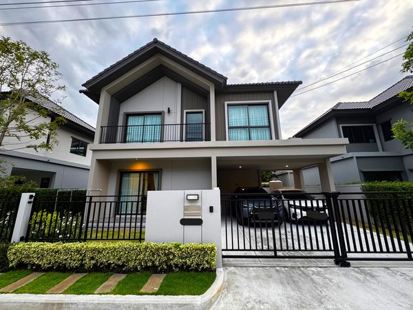 บ้านเดี่ยว 10นาทีถึงสนามบิน 5นาทีถึง ม.รังสิต เฟอร์นิเจอร์ครบ ถนนรพช. 
