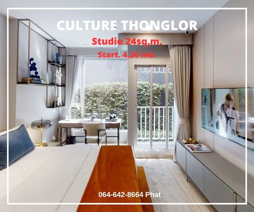 Culture Thonglor Studio 24SQ.M. Start. 4.26 MB. Contact 0646428664 (Phat)