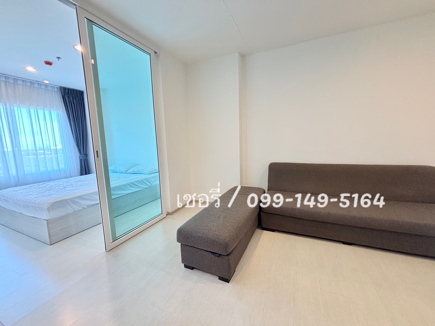 ASPIRE ERAWAN condo rental, large corner room, beautiful, new, never rented Build in full With complete furniture Next to BTS Erawan / call 099-149-5164 – รูปที่ 3