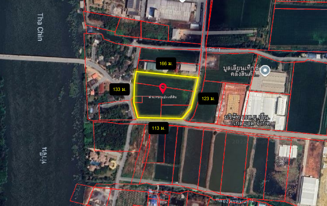 Land for sale, Tha Sao, Krathum Baen, 11 rai 94 sq w, near Setthakit Road 1, only 6.7 km. KK – รูปที่ 3