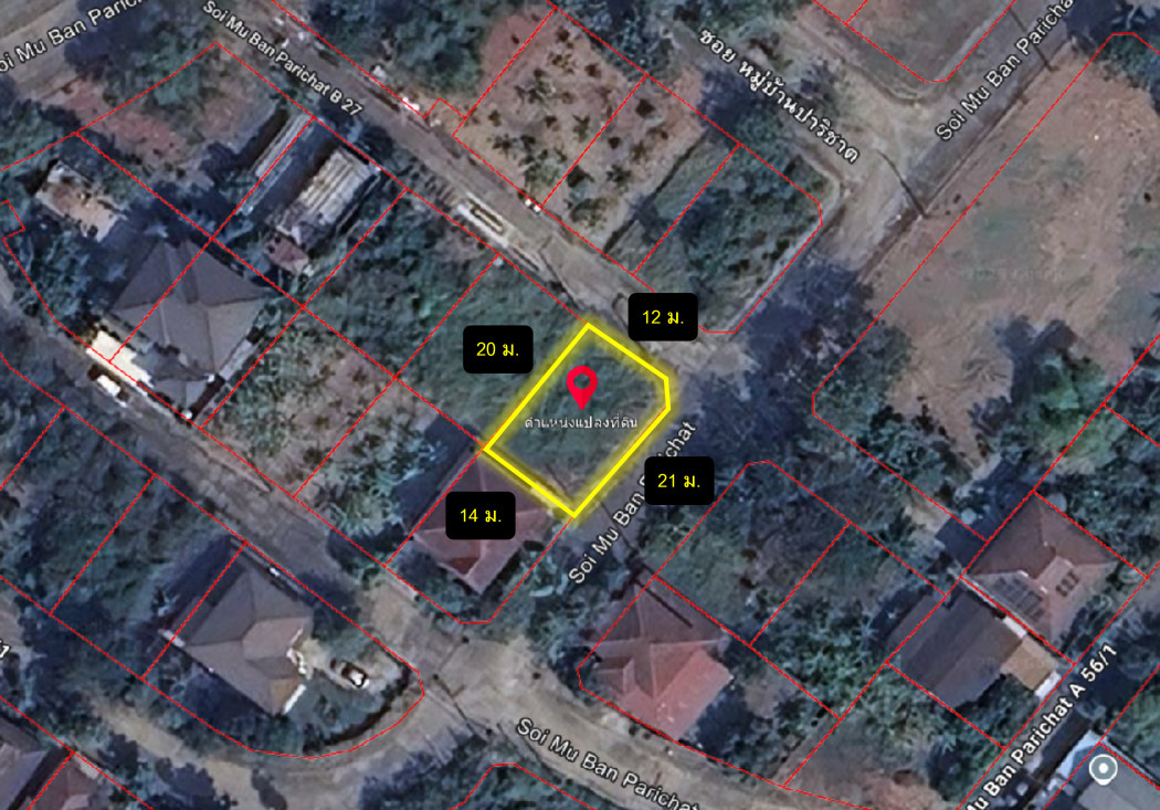 Land for sale, Soi, Parichat Village, 69 sq w, near Saphan Nonthaburi-Bang Bua Thong Road, only 1.7 km. KK – รูปที่ 3