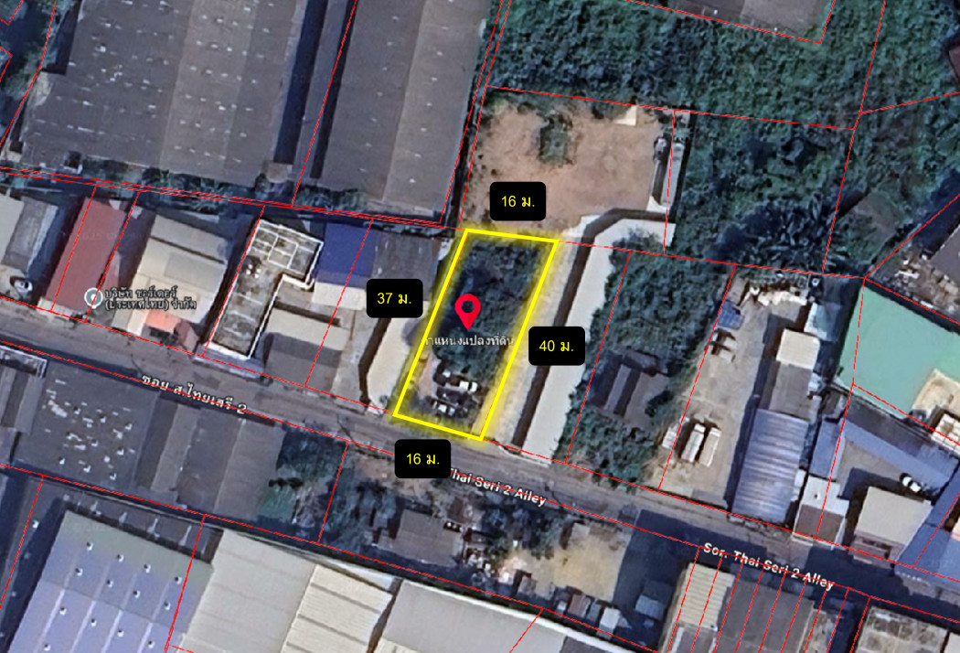 Land for sale, Soi S. Thai Seri 2, size 156 sq w, near Suk Sawat Road, only 850 m. KK – รูปที่ 3