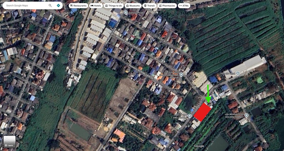 Land for sale, Nawamin 42, Soi 20-9, 1 rai