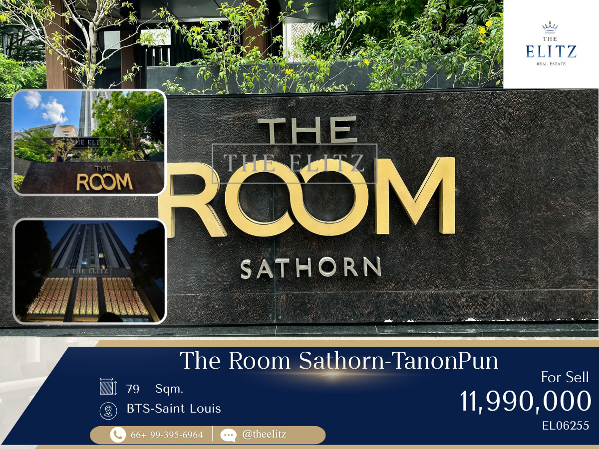 ✨ Prime Luxury Living in the Heart of Sathorn! For Sale: 2-Bedroom Unit at The Room Sathorn-Tanon Pun ✨