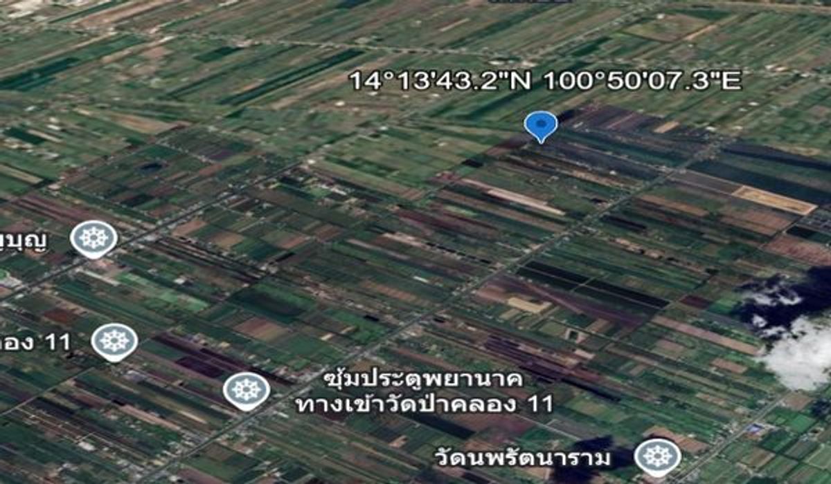 ที่ดินเปล่า ถนนคลอง11 ตำบลบึงกาสาม อำเภอหนองเสือ จังหวัดปทุมธานี ขายถูก 370,000 บาท เหมาะสร้างบ้าน อากาศดี เนื้อที่ 104 ตร.วา – รูปที่ 2