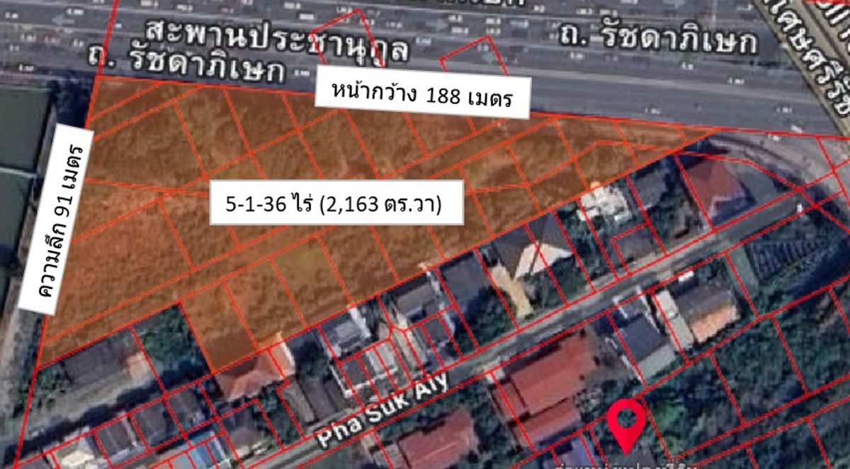 📌 Beautiful plot of land for sale, Golden location, Prachanukul – รูปที่ 2