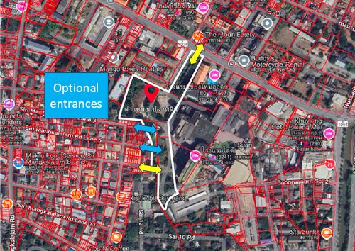 พล็อตใหญ่ครั้งสุดท้ายใน Nimman บนถนน Huay Kaew ใกล้กับ Maya Mall (Red Zone)