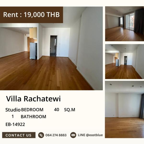 23/09/2026, For Rent Villa Rachatewi Studio 40 sqm near BTS Ratchathewi 🌆 0642748883
