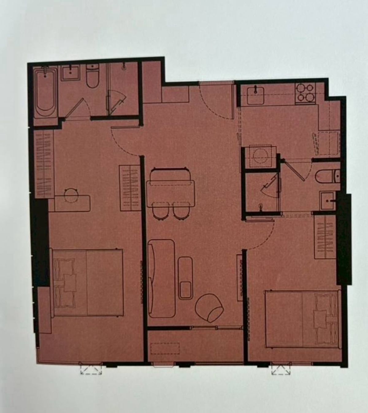 ขายยด่วน!!! 2 ห้องนอน !!!The reference เอกมัย/  2B2B /68.26sqm. /14.5 MB. – รูปที่ 3