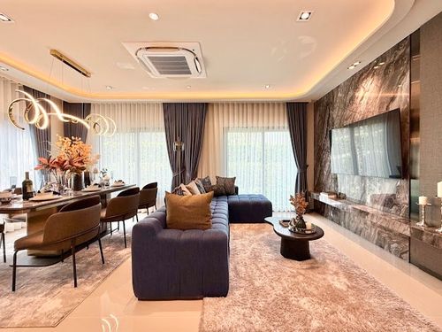 🏛️Baan Klang Mueng The Edition Yothin Phatthana ✨ DAALYN Twin Twin House, size 307 sq.m. 56.8 sq.w. | 4 bedrooms, 5 bathrooms, 4 parking spaces, starting at 19.5 MB, contacting Tel.0922635410 (Earth)
