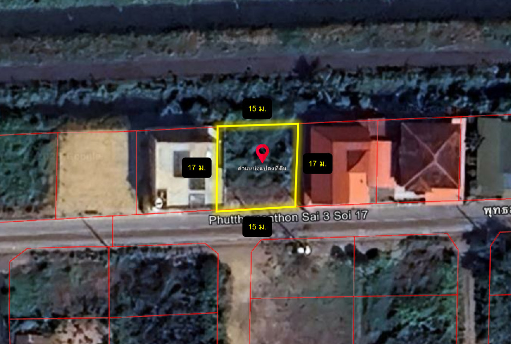 Land for sale on the main road, Phutthamonthon Sai 3, Soi 17, size 64 sqw, near Phutthamonthon Sai 3 Road, only 500 m. DD – รูปที่ 3