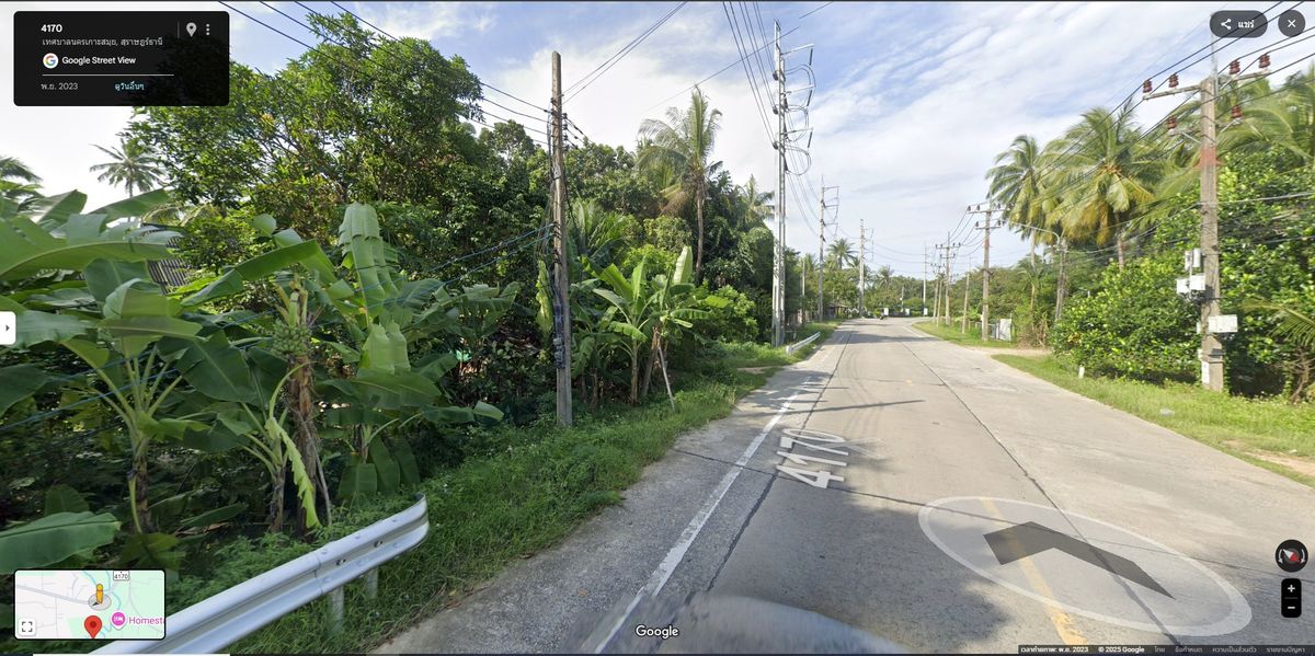 Beautiful land for sale 17.5 rai!  Koh Samui, next to the 4170 road next to Ban Thale Canal, 200 meters away from the sea. – รูปที่ 3