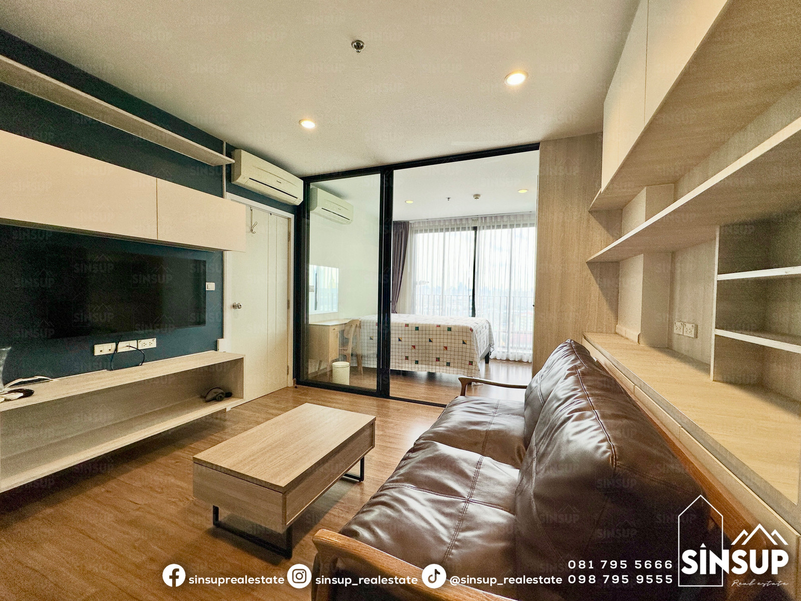 🌳 For Rent: 𝐓𝐡𝐞 𝐓𝐫𝐞𝐞 𝐈𝐧𝐭𝐞𝐫𝐜𝐡𝐚𝐧𝐠𝐞 Fully furnished with built-in furniture & full set of electrical appliances. – รูปที่ 2